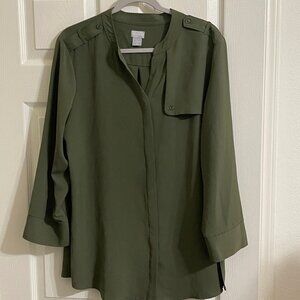 Chico's Button Down Long sleeved shirt